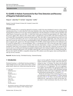 FL-GUARD: A Holistic Framework for Run-Time Detection and Recovery of
  Negative Federated Learning