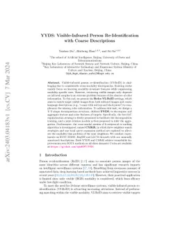 YYDS: Visible-Infrared Person Re-Identification with Coarse Descriptions