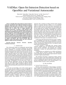 VAEMax: Open-Set Intrusion Detection based on OpenMax and Variational
  Autoencoder