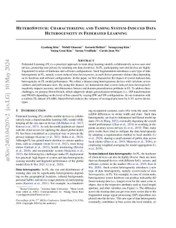 HeteroSwitch: Characterizing and Taming System-Induced Data
  Heterogeneity in Federated Learning
