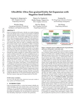 UltraWiki: Ultra-fine-grained Entity Set Expansion with Negative Seed Entities
