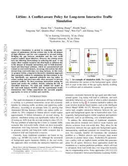 LitSim: A Conflict-aware Policy for Long-term Interactive Traffic
  Simulation