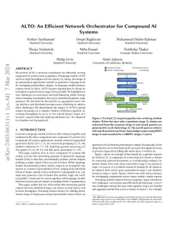 Alto: Orchestrating Distributed Compound AI Systems with Nested Ancestry
