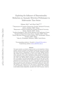 Exploring the Influence of Dimensionality Reduction on Anomaly Detection
  Performance in Multivariate Time Series