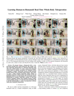 Learning Human-to-Humanoid Real-Time Whole-Body Teleoperation