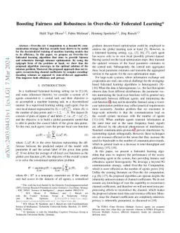 Boosting Fairness and Robustness in Over-the-Air Federated Learning