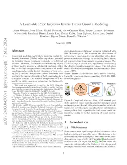 A Learnable Prior Improves Inverse Tumor Growth Modeling