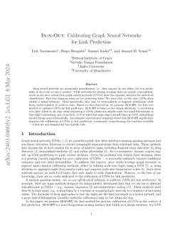 In-n-Out: Calibrating Graph Neural Networks for Link Prediction