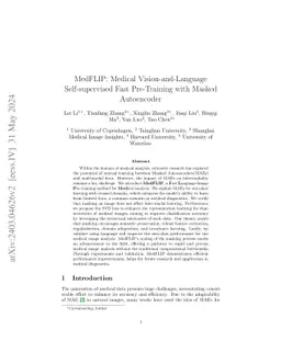 MedFLIP: Medical Vision-and-Language Self-supervised Fast Pre-Training
  with Masked Autoencoder