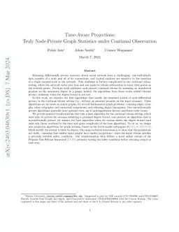 Time-Aware Projections: Truly Node-Private Graph Statistics under Continual Observation
