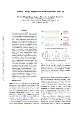 Chain of Thought Explanation for Dialogue State Tracking