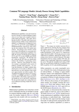 Common 7B Language Models Already Possess Strong Math Capabilities