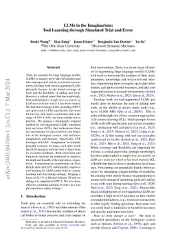 LLMs in the Imaginarium: Tool Learning through Simulated Trial and Error