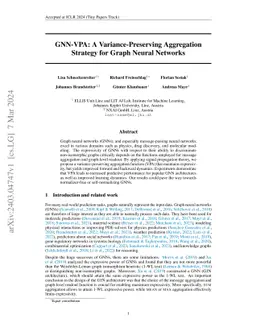 GNN-VPA: A Variance-Preserving Aggregation Strategy for Graph Neural
  Networks