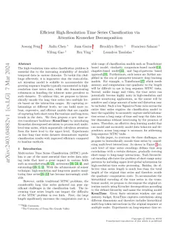 Efficient High-Resolution Time Series Classification via Attention
  Kronecker Decomposition