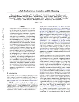 A Safe Harbor for AI Evaluation and Red Teaming