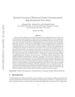 Bayesian Inference for High-dimensional Time Series by Latent Process
  Modeling
