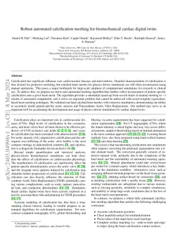 Robust automated calcification meshing for biomechanical cardiac digital
  twins
