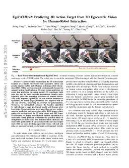 EgoPAT3Dv2: Predicting 3D Action Target from 2D Egocentric Vision for
  Human-Robot Interaction