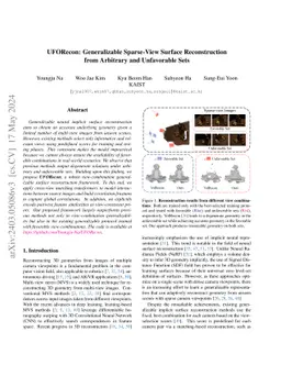 UFORecon: Generalizable Sparse-View Surface Reconstruction from
  Arbitrary and UnFavOrable Sets