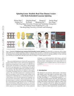 SplattingAvatar: Realistic Real-Time Human Avatars with Mesh-Embedded
  Gaussian Splatting