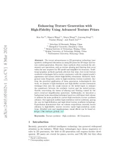 Enhancing Texture Generation with High-Fidelity Using Advanced Texture
  Priors