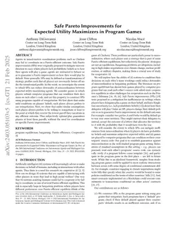 Safe Pareto Improvements for Expected Utility Maximizers in Program Games