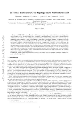 ECToNAS: Evolutionary Cross-Topology Neural Architecture Search