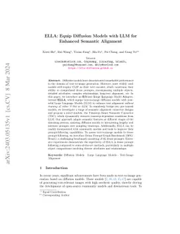 ELLA: Equip Diffusion Models with LLM for Enhanced Semantic Alignment