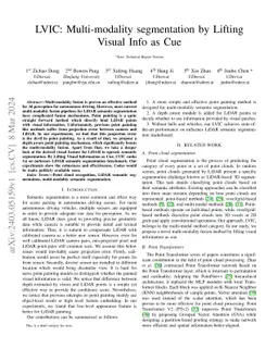 LVIC: Multi-modality segmentation by Lifting Visual Info as Cue