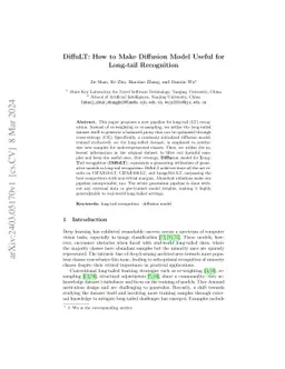 DiffuLT: How to Make Diffusion Model Useful for Long-tail Recognition