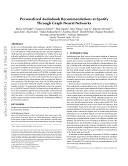 Personalized Audiobook Recommendations at Spotify Through Graph Neural
  Networks