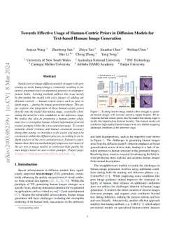 Towards Effective Usage of Human-Centric Priors in Diffusion Models for
  Text-based Human Image Generation