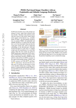 PEEB: Part-based Image Classifiers with an Explainable and Editable
  Language Bottleneck