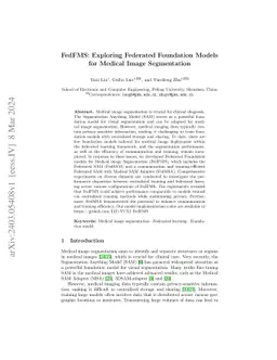FedFMS: Exploring Federated Foundation Models for Medical Image
  Segmentation