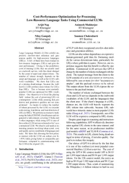 Cost-Performance Optimization for Processing Low-Resource Language Tasks
  Using Commercial LLMs
