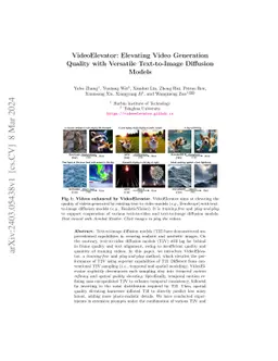VideoElevator: Elevating Video Generation Quality with Versatile
  Text-to-Image Diffusion Models