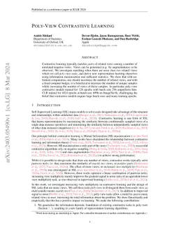 Poly-View Contrastive Learning