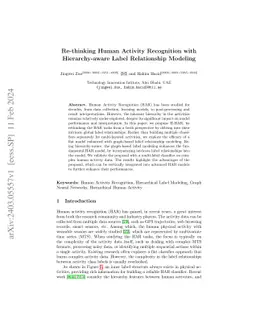 Re-thinking Human Activity Recognition with Hierarchy-aware Label
  Relationship Modeling