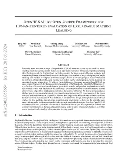 OpenHEXAI: An Open-Source Framework for Human-Centered Evaluation of
  Explainable Machine Learning