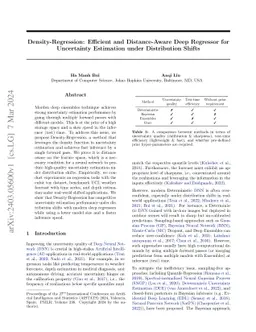 Density-Regression: Efficient and Distance-Aware Deep Regressor for
  Uncertainty Estimation under Distribution Shifts