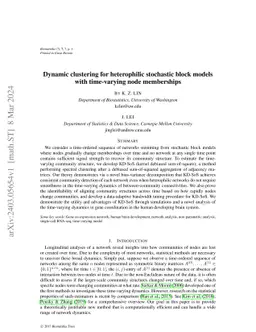 Dynamic clustering for heterophilic stochastic block models with
  time-varying node memberships