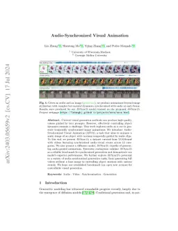 Audio-Synchronized Visual Animation