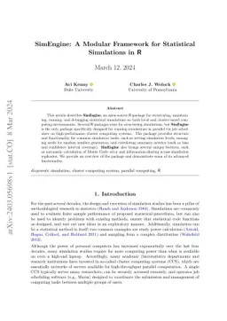 SimEngine: A Modular Framework for Statistical Simulations in R