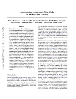 Augmentations vs Algorithms: What Works in Self-Supervised Learning