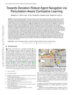 Towards Deviation-Robust Agent Navigation via Perturbation-Aware
  Contrastive Learning