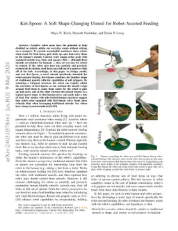 Kiri-Spoon: A Soft Shape-Changing Utensil for Robot-Assisted Feeding