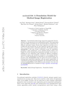uniGradICON: A Foundation Model for Medical Image Registration