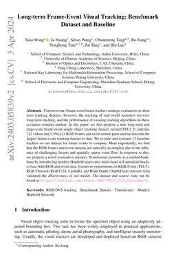 Long-Term Visual Object Tracking with Event Cameras: An Associative Memory Augmented Tracker and A Benchmark Dataset