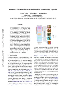 Diffusion Lens: Interpreting Text Encoders in Text-to-Image Pipelines